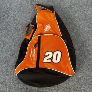 Vintage NASCAR Tony Stewart #20 Home Depot Sling Backpack Bag Orange Black Y2K